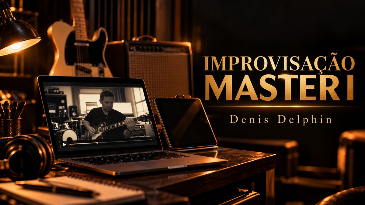 Improvisação Master I, curso online de guitarra com Denis Delphin