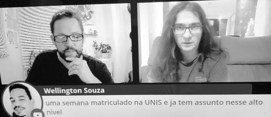 Denis Delphin em live para o Grupo UNIS